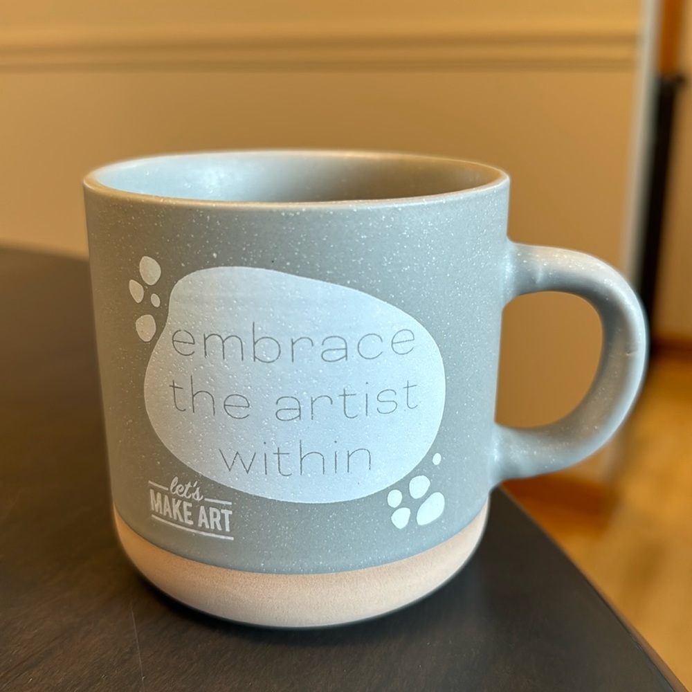 Embrace the Artist Within Ceramic Mug NEW Let’s Make Art LMA Sarah Cray